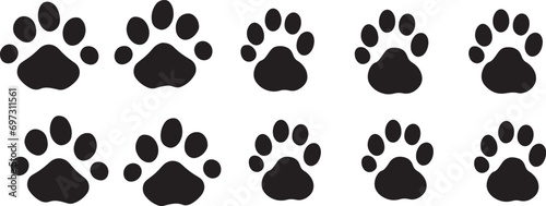Set of Paw SVG