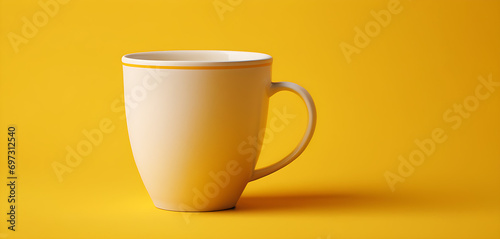 coffee cup yellow background