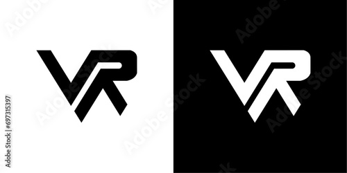 vector logo vr abstract