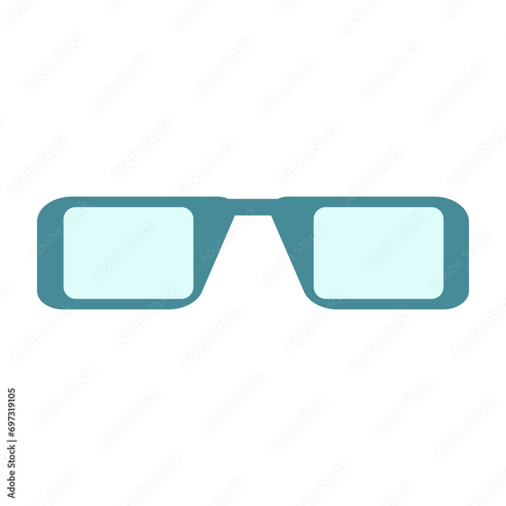 Summer Beach Sunglasses Icon. Isolated On White Background. Vector Illustration. Summer Beach Sunglasses Icon. Isolated On White Background. Vector Illustration.