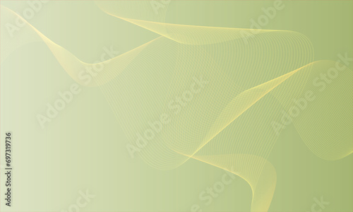 modern simple abstract seamlees yellow olive color wavy air line pattern art work