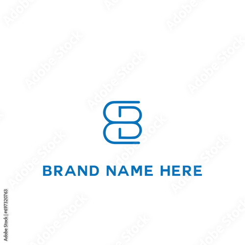 BB logo. B B design. White BB letter. BB B B letter logo design. Initial letter BB linked circle uppercase monogram logo.