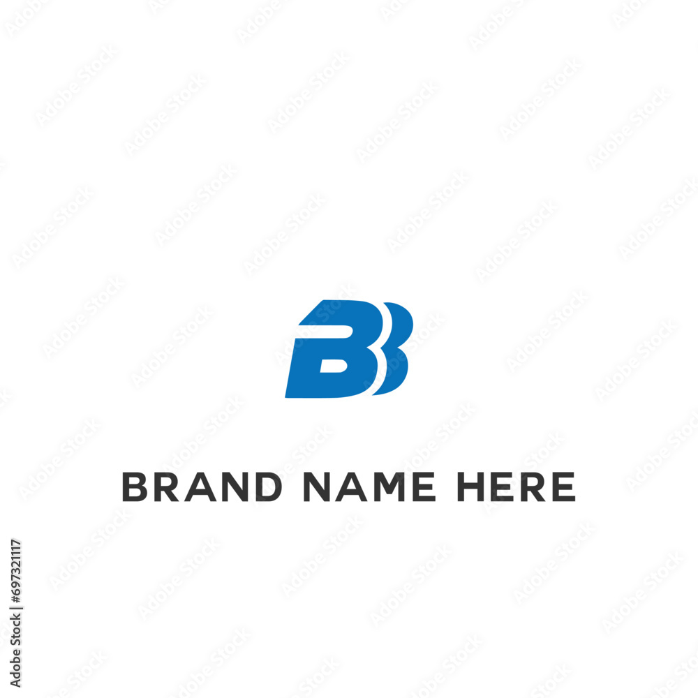 BB logo. B B design. White BB letter. BB B B letter logo design. Initial letter BB linked circle uppercase monogram logo.