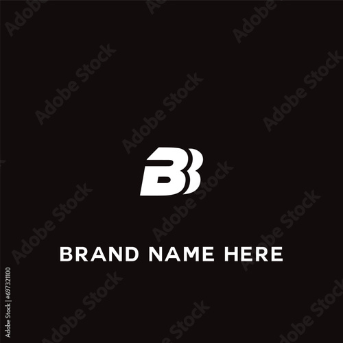 BB logo. B B design. White BB letter. BB B B letter logo design. Initial letter BB linked circle uppercase monogram logo.