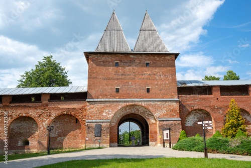 Nikolskaya Tower of the ancient Zaraisk Kremlin, Moscow region. Russia photo