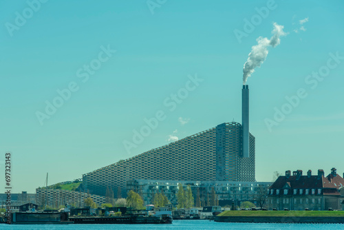 Copenhill in Copenhagen by BIG Architects from across the river photo