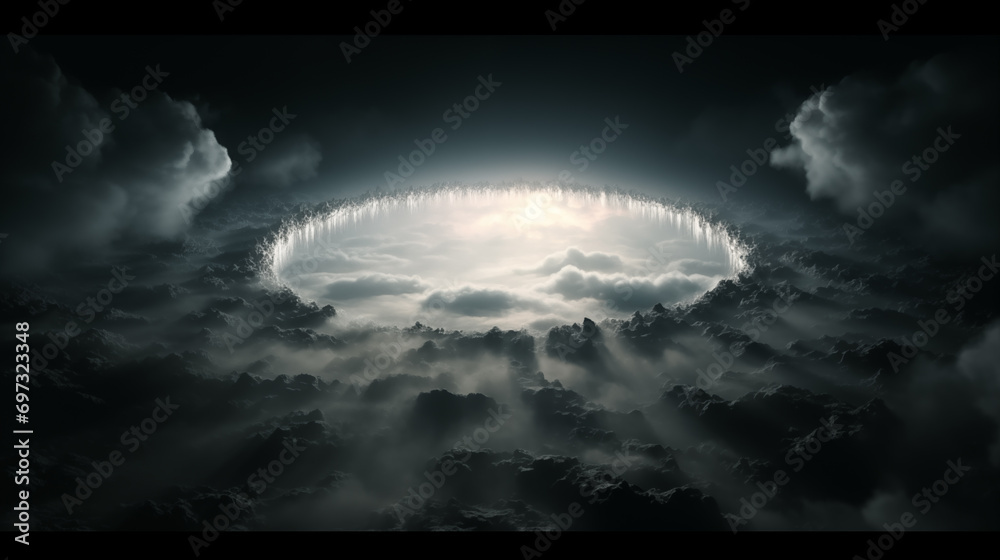 Obraz premium sky with moon and stars