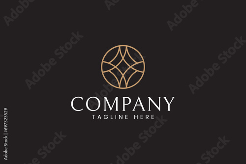 letter W M with geometric shape logo design for boutique, fashion and jewelery company