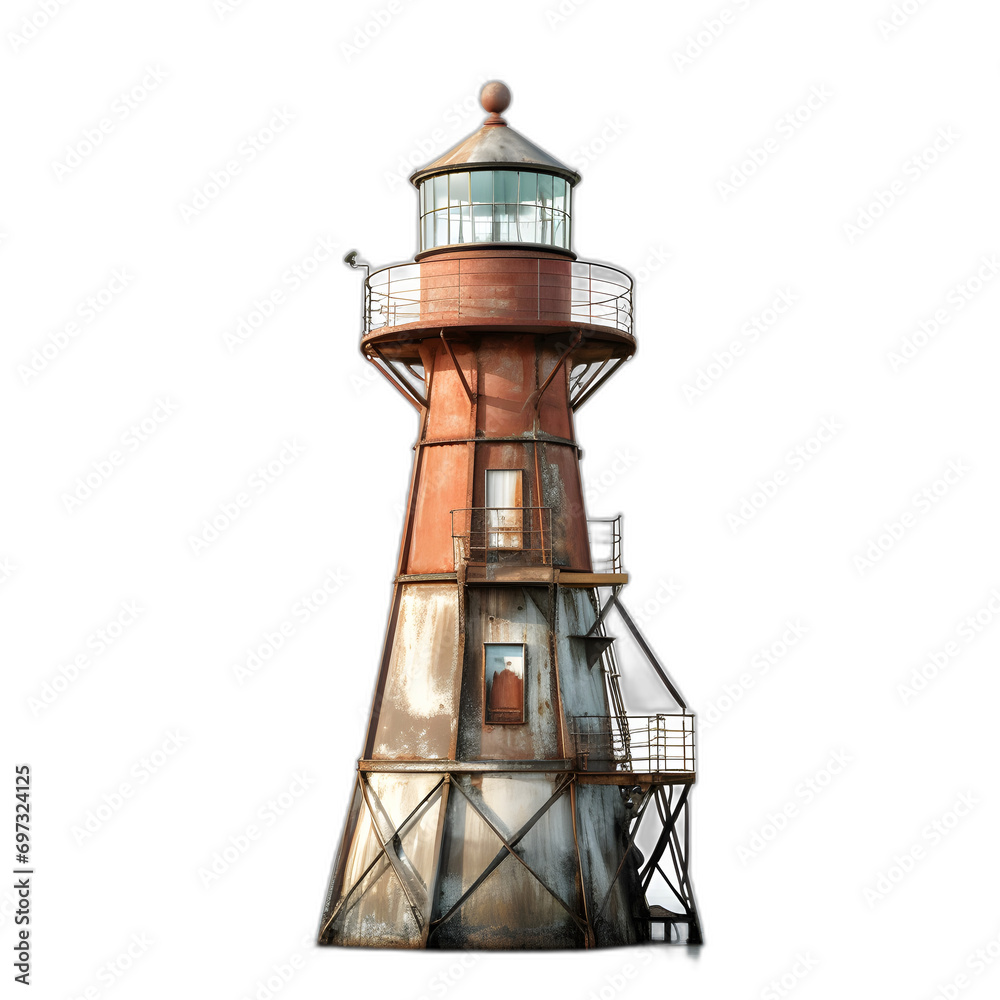 lighthouse isolated on transparent or white background, png