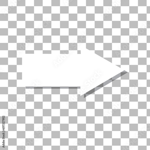 Wallpaper Mural white arrow icon on transparent background. flat style. white arrow icon for your web site design, logo, app, UI. arrow symbol. arrow sign. eps 10  Torontodigital.ca