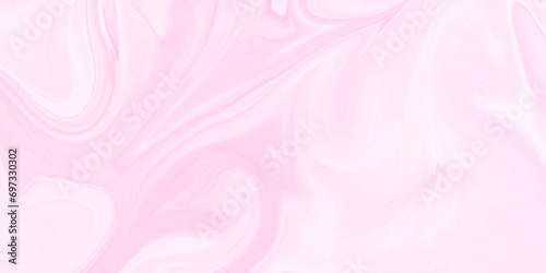 Abstract fluid art background light pink colors. Liquid marble. Acrylic painting on canvas with pink shiny gradient. Alcohol ink backdrop with pearl wavy pattern.