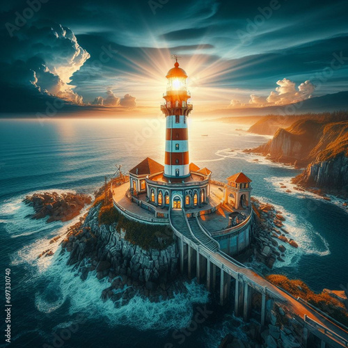 Various Lighthouses and Beach Scenes