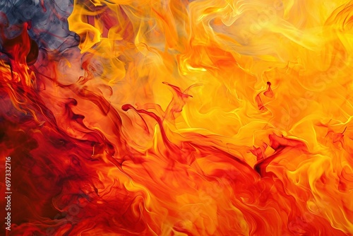 Flame Fusion: Background Wallpaper Featuring an Intense and Captivating Fire Display