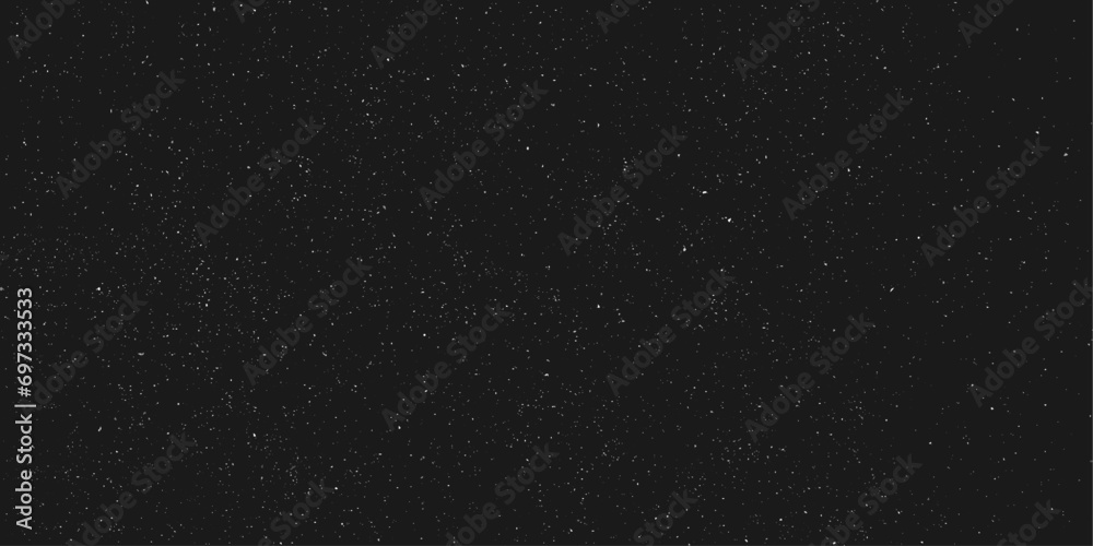 Vast snow isolated on black. Add this snow to your image. Place it over in screen mode. Abstract of white stars dots snow on isolated black background of space galaxy for abstract futuristic image.