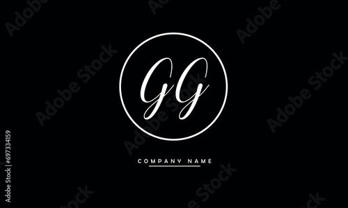 GG Abstract Letters Logo Monogram