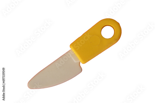 Toy knife isolated on a white background. photo