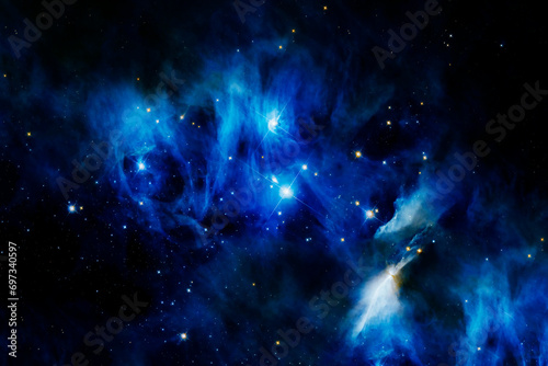Fototapeta Naklejka Na Ścianę i Meble -  Blue space. Elements of this image furnished by NASA