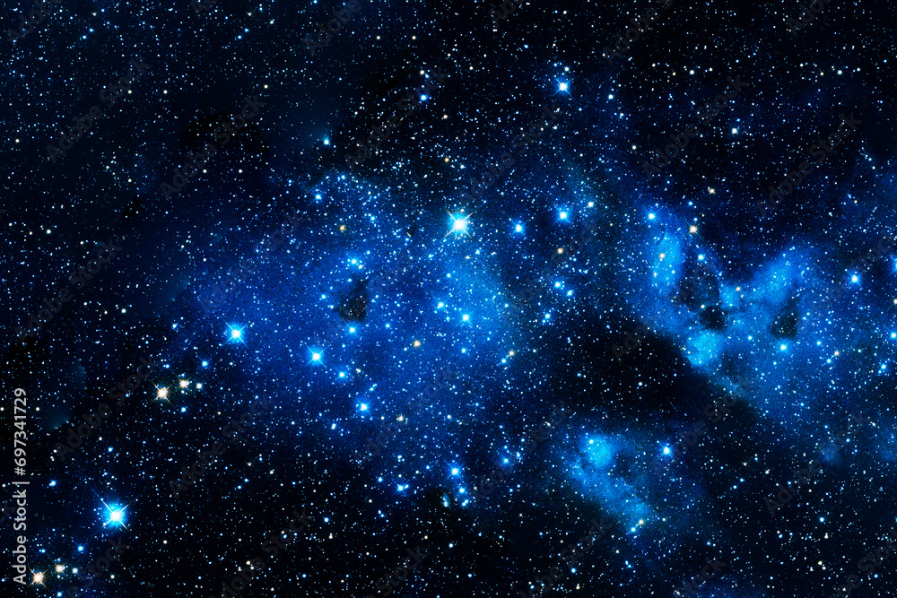 Blue space. Elements of this image furnished by NASA