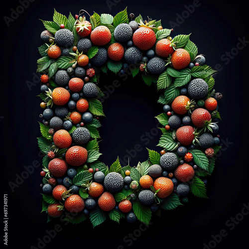 Fruity Letter D