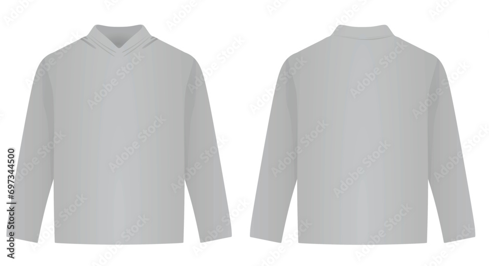 Long sleeve sweater. vector illustration - obrazy, fototapety, plakaty 
