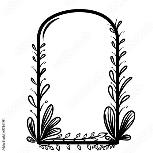 Arch Floral Frame 