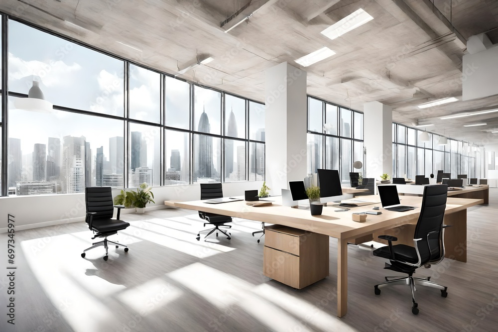 office interior Design generated by AI Technology