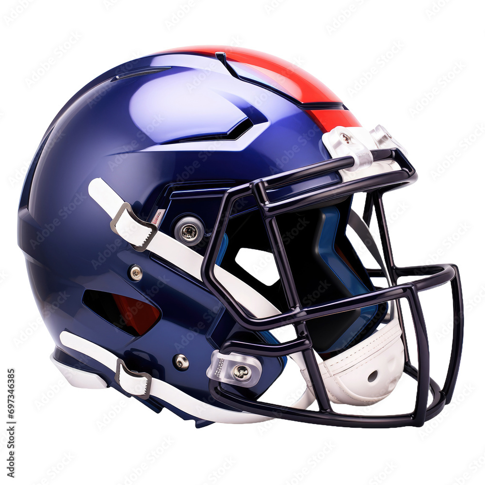 Fototapeta premium Football helmet, cricket helmet isolated on white or transparent background