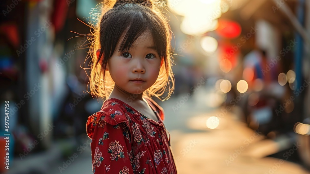 Adorable Little 2 Year Asian Girl, Background HD For Designer Adorable Little 2 Year Asian Girl, Background HD For Designer