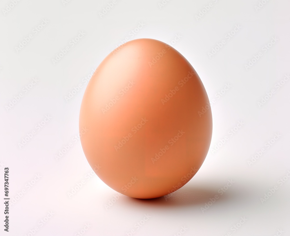 Fresh healthy brown eggs photographed from close range. generative AI Fresh healthy brown eggs photographed from close range. generative AI