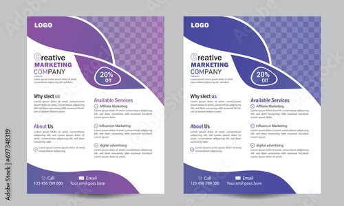 Corporate business flyer template design set. a bundle of 2 templates of different colors a4 flyer template, modern business flyer template, Corporate Business Flyer Template Design 2024.Creative Corp