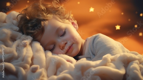 Cute Awaking Child Bed Bedtime Childhood, Background HD For Designer