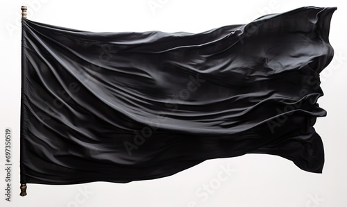 Black flag on white background