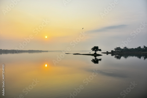 Early morning view of an ice age pond © Dev Mukund