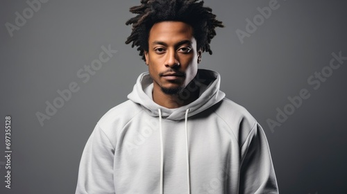 Young African American Man Wearing Casual, Background HD For Designer