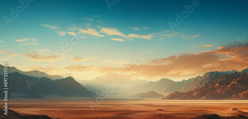 sunset over the mountains