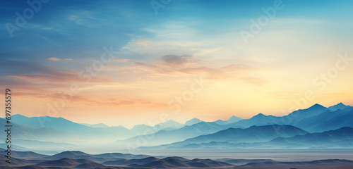 sunrise in the mountains