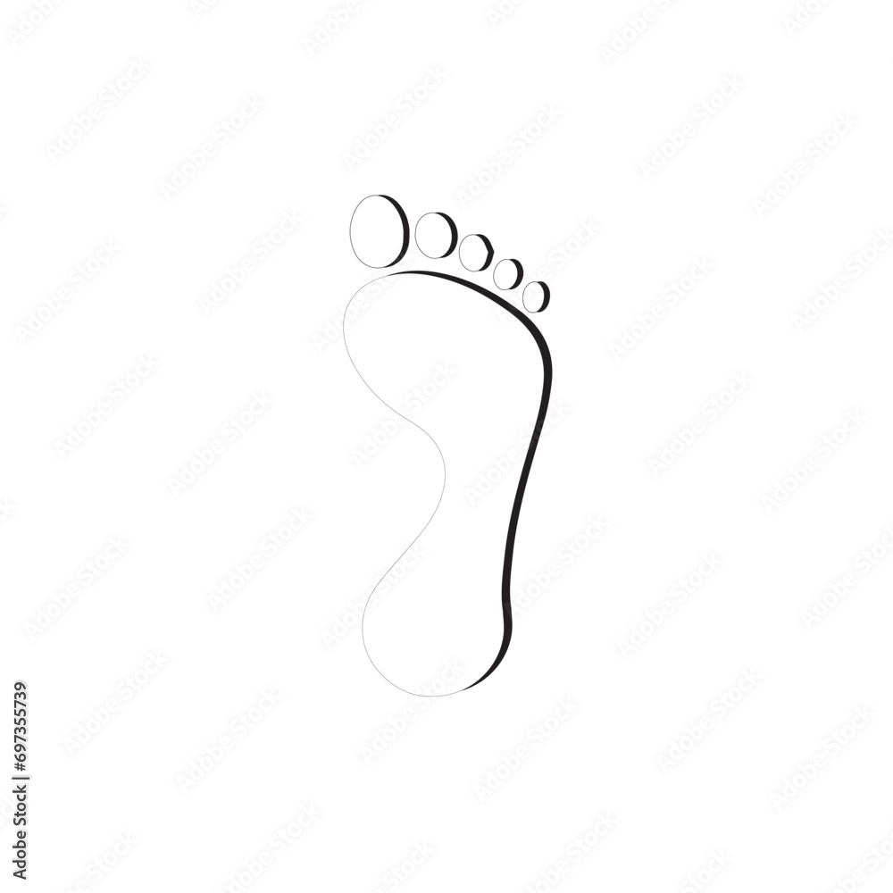 Foot line icon. Human Footprint step Icon. Element of treatment icon for mobile concept and web apps. Thin line foot line icon can be used for web and mobile. Foot line icon. Human Footprint step Icon. Element of treatment icon for mobile concept and web apps. Thin line foot line icon can be used for web and mobile.