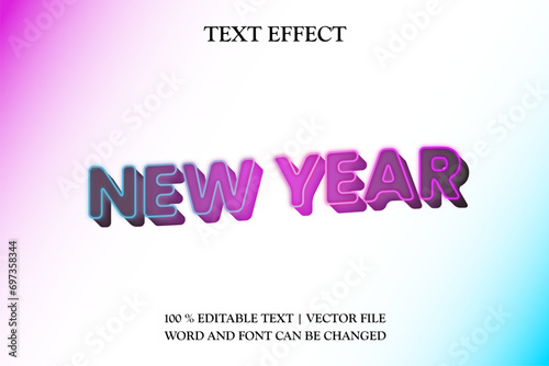 TEXT EFFECT NEW YEAR