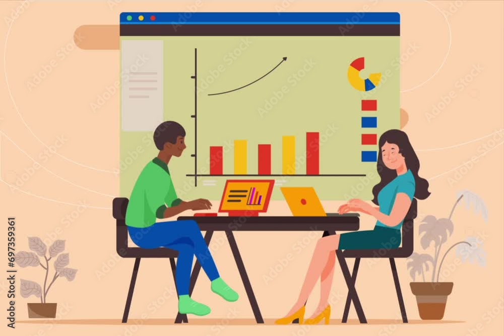 People working on business intelligence and data analytics, office team work concept, Business Ratio, teamwork People working on business intelligence and data analytics, office team work concept, Business Ratio, teamwork