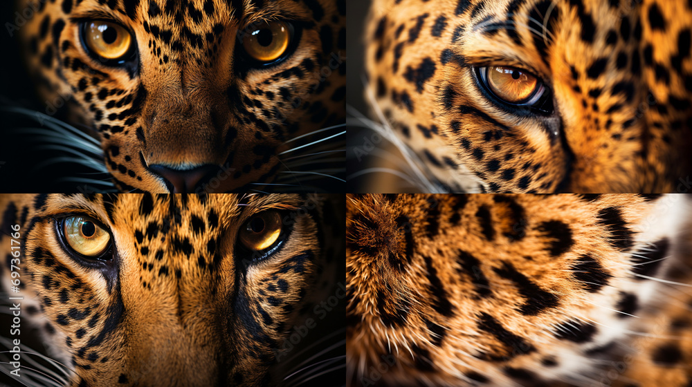 Fototapeta premium close up of leopard