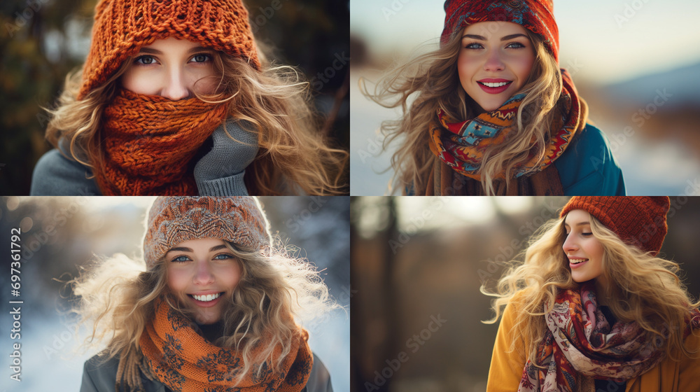 Obraz premium portrait of a person in a forest
