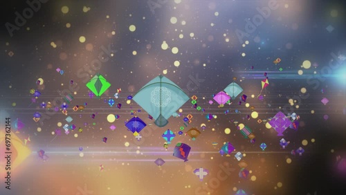 Patang Fiesta: A Skyward Journey of Colors on Uttarayan, Step into the vibrant celebration of Makar Sankranti with A stock video! Watch as the sky transforms into a canvas of colorful kites.