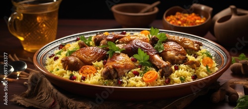 Traditional Middle Eastern dish for Ramadan - kabsa.