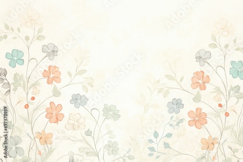 Elegant Floral Background with Pastel Colors