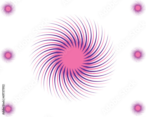 Rainbow swirl vector design