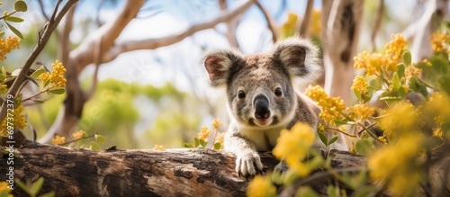 Springtime in Australia on Magnetic Island is home to wild koalas. photo