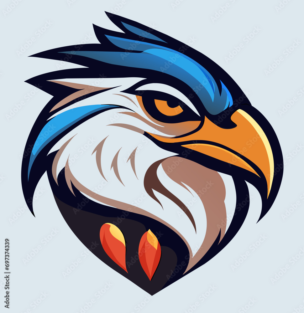 Obraz premium Bird Head Logo Design Vector