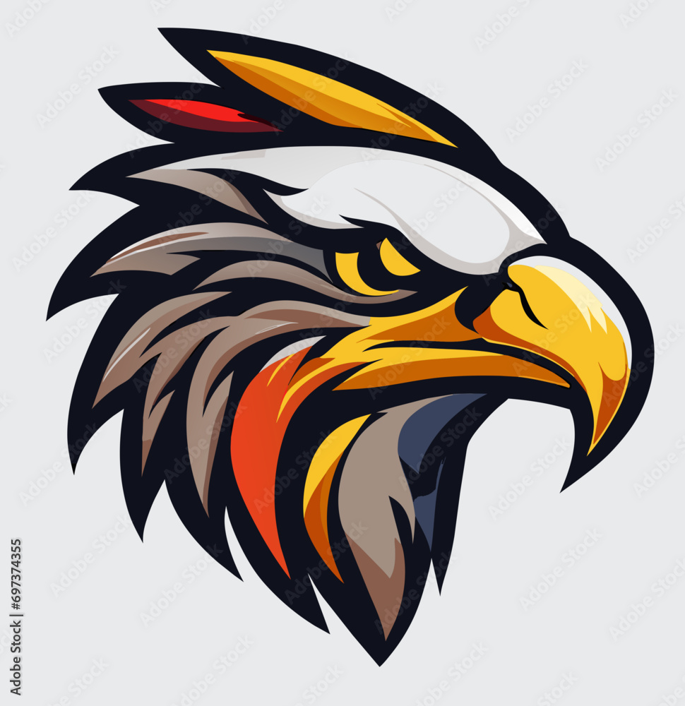 Obraz premium Bird Head Logo Design Vector