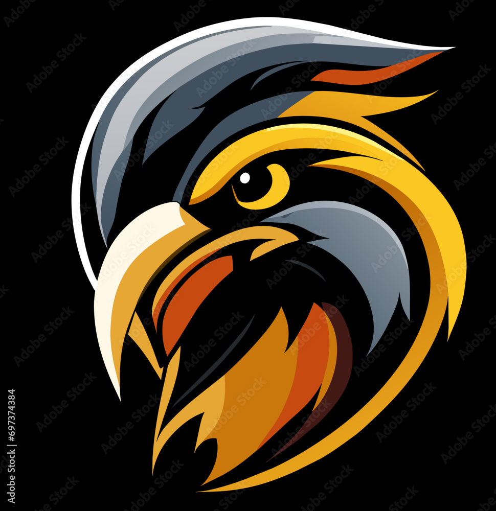 Obraz premium Bird Head Logo Design Vector