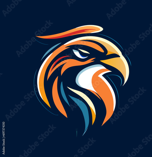 Wallpaper Mural Bird Head Logo Design Vector Torontodigital.ca